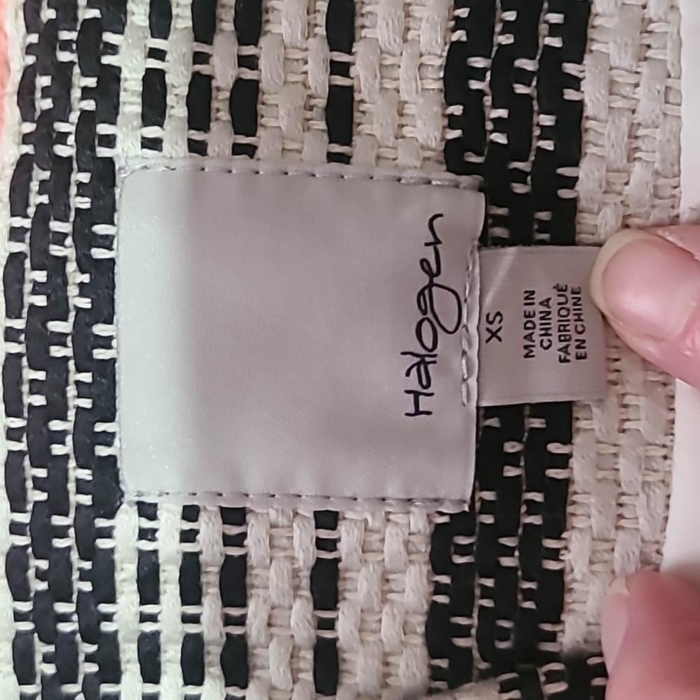 Nordstrom Ivory C Black Radiant Tweed XS - Picture 10 of 11